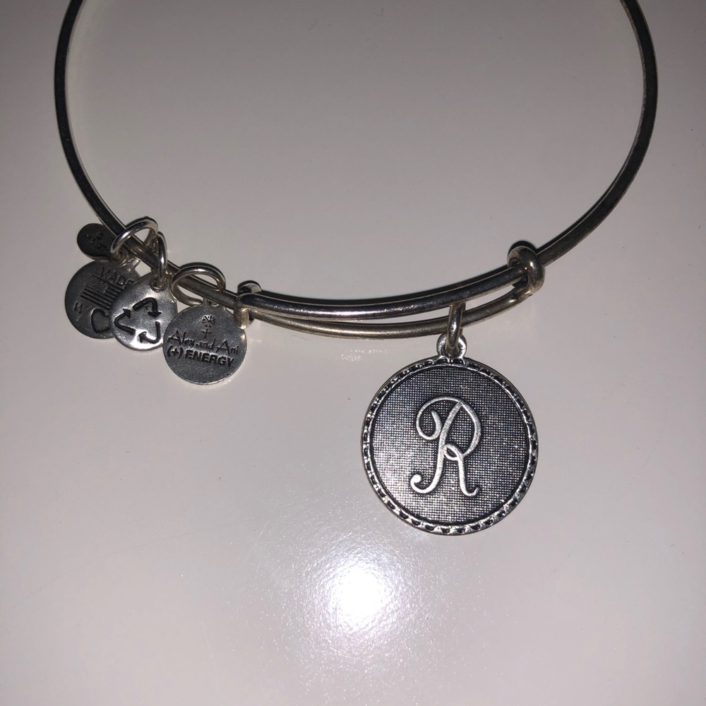 Alex and ani R charm bracelet